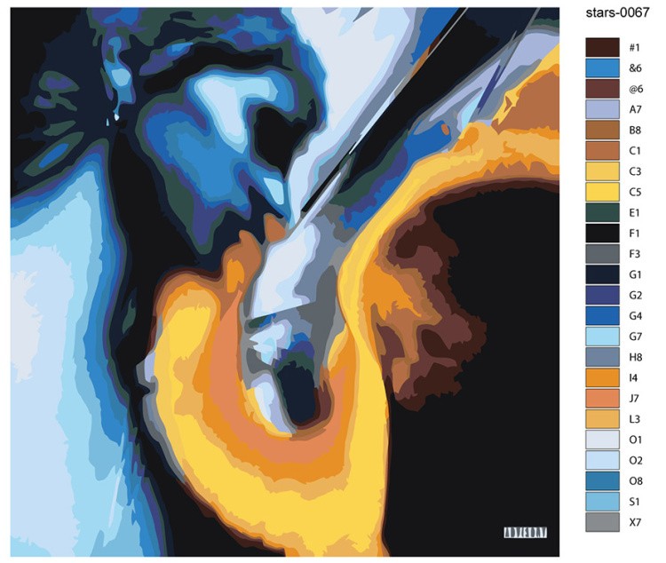 Картина по номерам «Рэпер Платина Platina: альбом Айсберг» — картинка 2