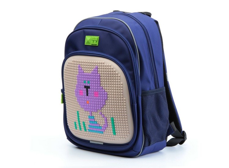 Рюкзак 4ALL Kids с битами, сине-бежевый — картинка 2