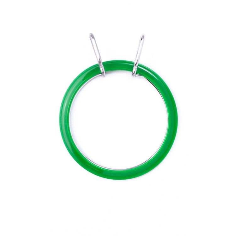 Пяльцы пружинные, диаметр 5,8 см, h-5, цвет: зеленый, Nurge — картинка 4