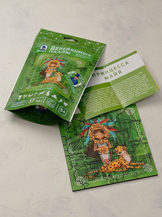 Интерактивные деревянные пазлы Mr.Puzz «Принцесса Майя» — картинка 5