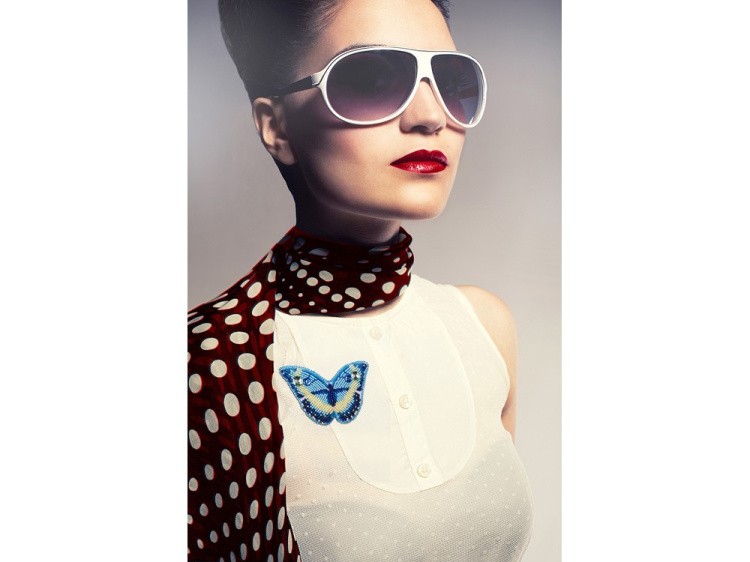 Набор вышивки бисером «Брошь Эффект бабочки» — картинка 3