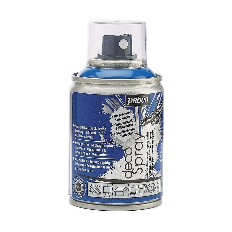 Краска на водной основе decoSpray, 093743 Синий глянцевый — картинка 4