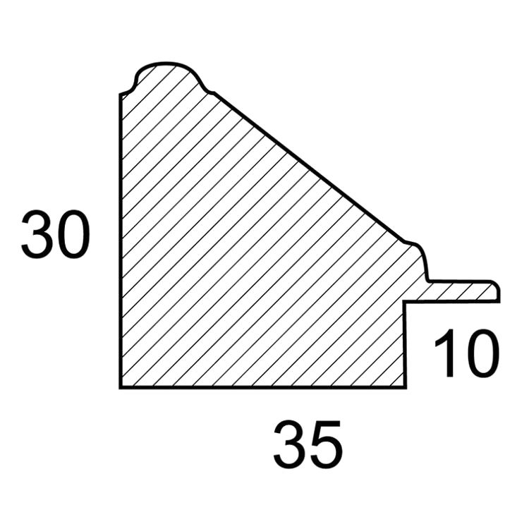 Багетная рама без стекла «Abby», 30х40 см — картинка 3