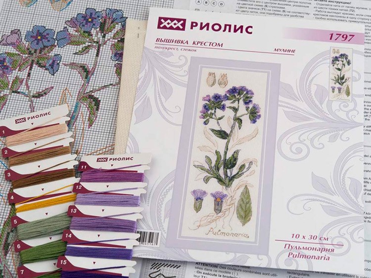 Набор для вышивания «Пульмонария» — картинка 5