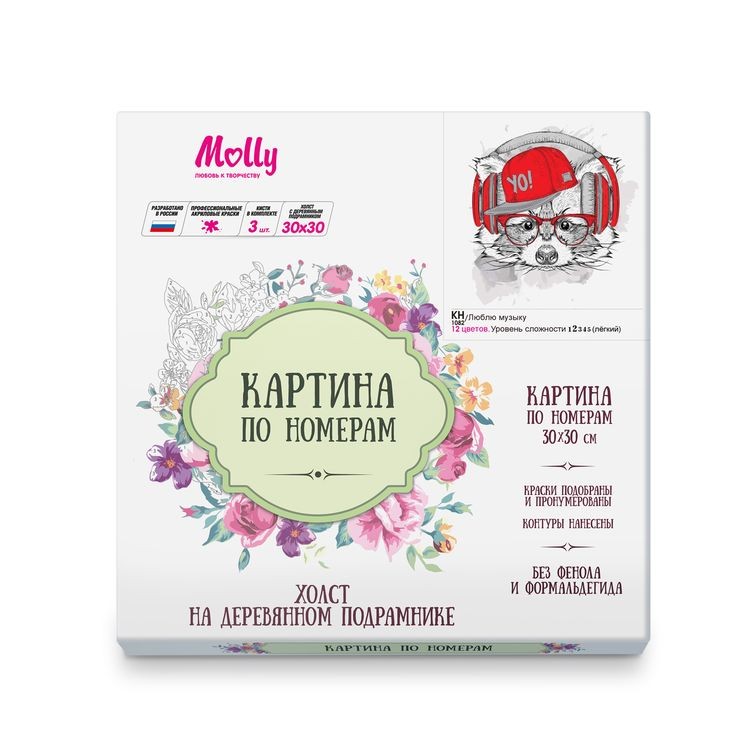 Картина по номерам «Люблю музыку» — картинка 2