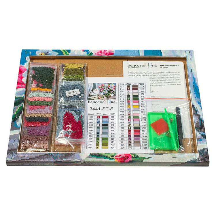 Алмазная вышивка «Весна на окошке» — картинка 3