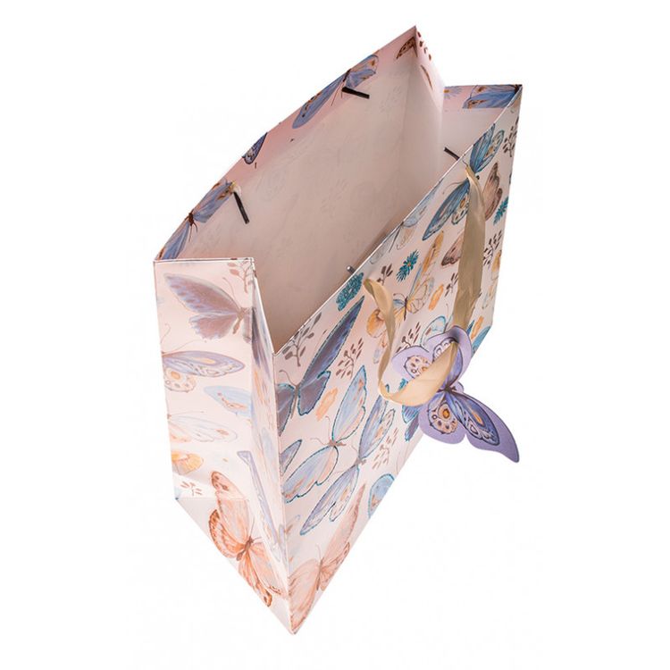 Подарочный пакет «Голубые бабочки» — картинка 2