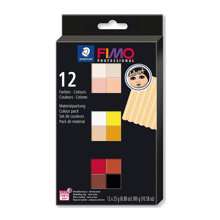 FIMO professional doll art набор из 12-ти блоков по 25 г