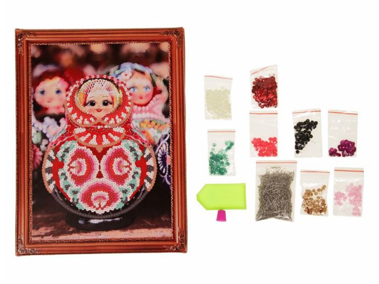 Мозаика из пайеток «Матрешка» — картинка 3