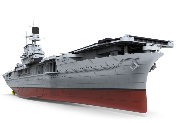 Сборная модель авианосец U.S. Navy Aircraft Carrier U.S.S. Enterprise (CV-6) 1/700 — картинка 2