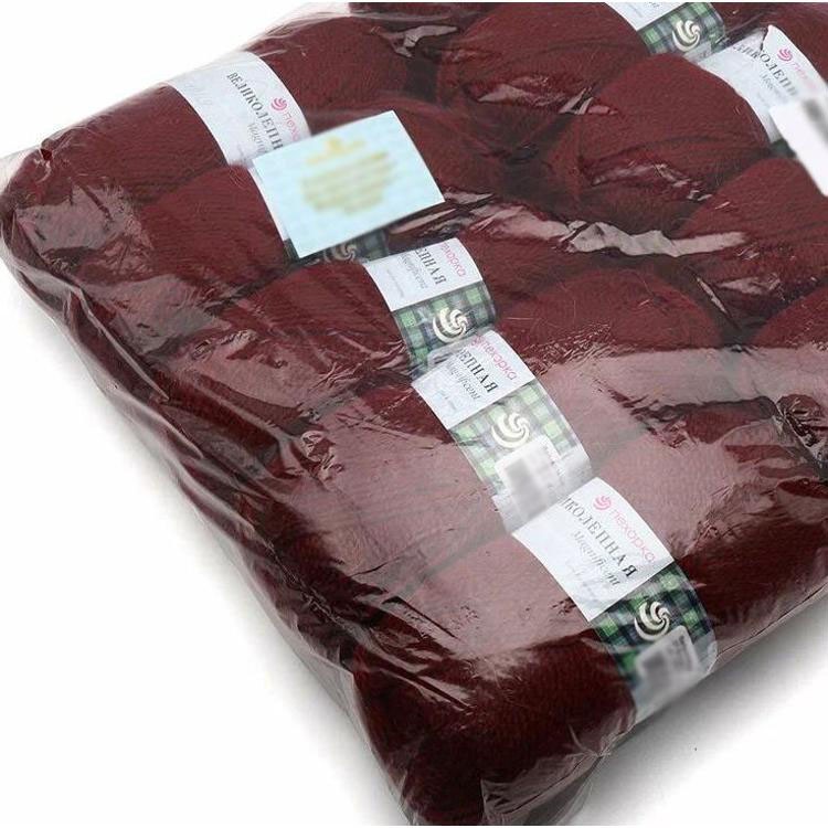 Пряжа Пехорка Великолепная (07), бордо, 5 шт. по 100 г — картинка 3