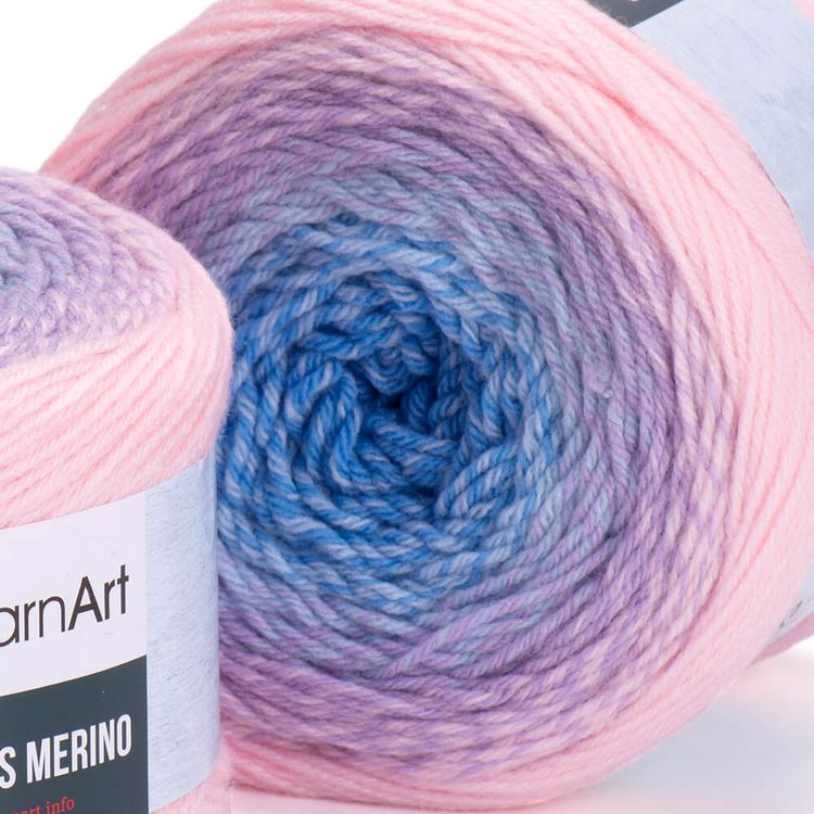 Пряжа YarnArt Flowers Merino (551), мультиколор, 5 шт. по 225 г — картинка 2