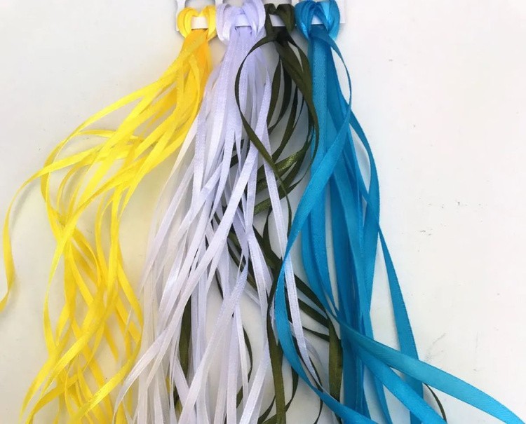 Вышивка лентами «Ромашки и колокольчики» — картинка 5