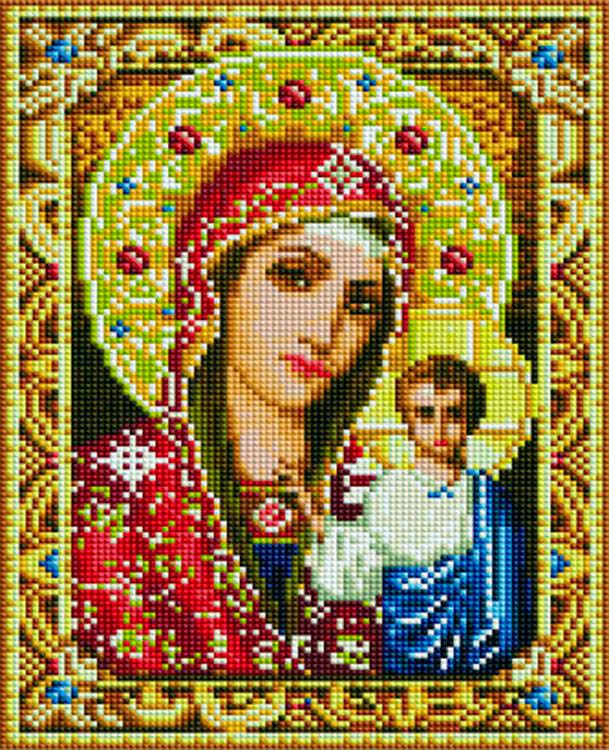 Алмазная вышивка «Икона Казанской Пресвятой Богородицы»