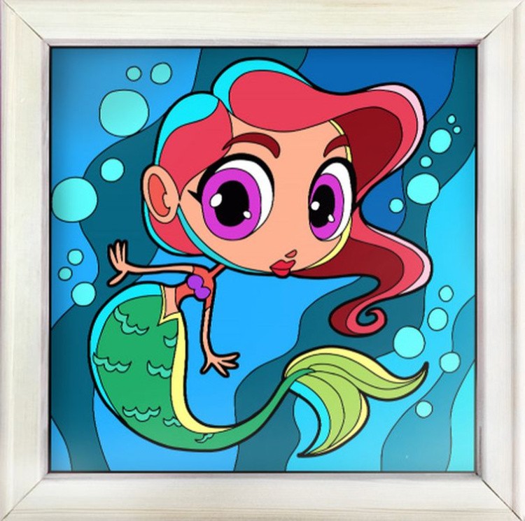 Картина по номерам «Маленькая русалочка» — картинка 5
