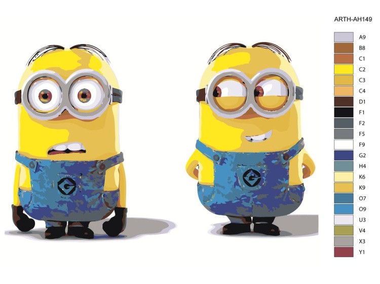 Картина по номерам «Миньоны» — картинка 2