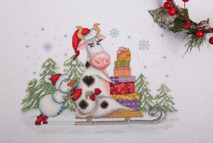 Набор для вышивания «А ну-ка, подтолкни!» — картинка 2