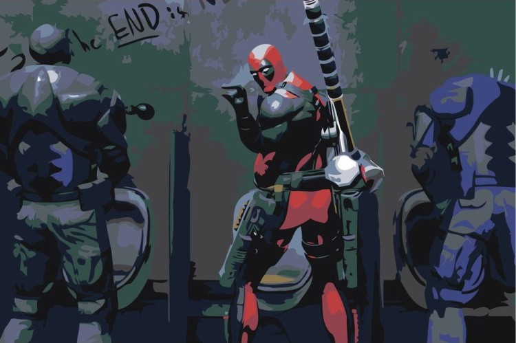 Картина по номерам «Deadpool»