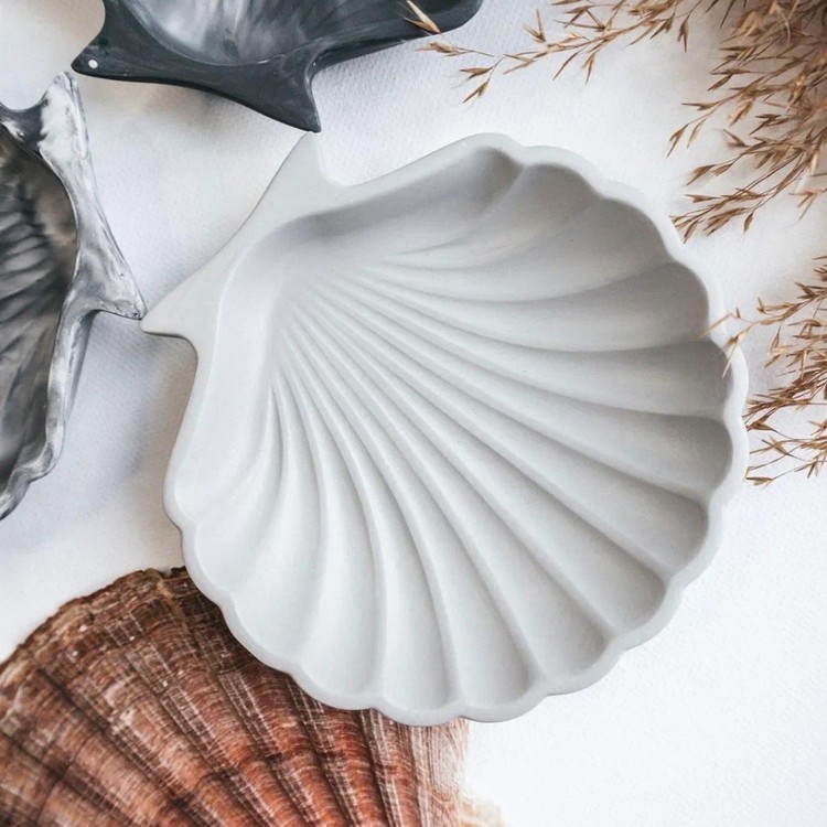 Силиконовый молд - Блюдце морская ракушка, 11x11см — картинка 5