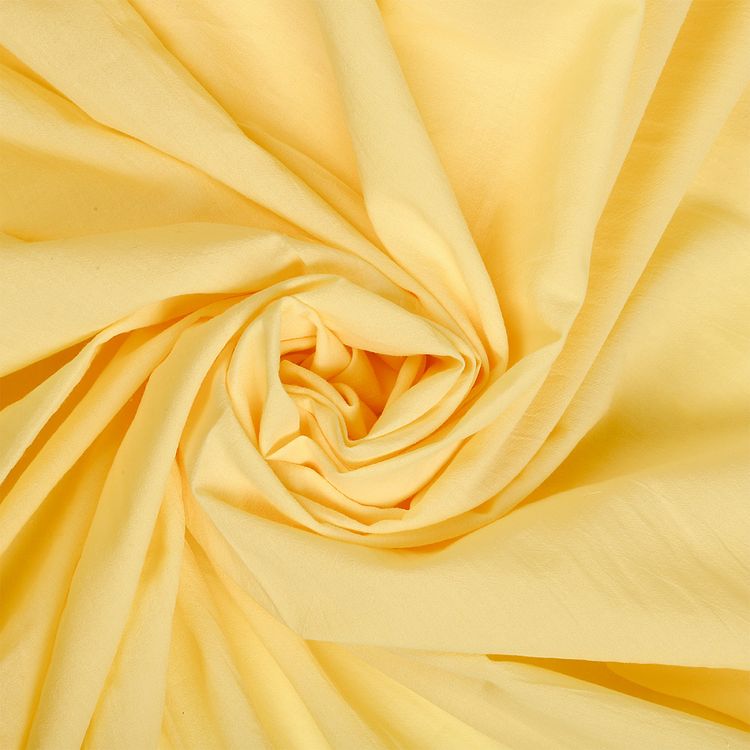 Ткань Хлопок крэш, 1 м х 150 см, 90 г/м², цвет: желтый, TBY