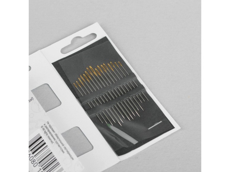 Иглы ручные Gamma для вышивания №3-9, 16 шт. — картинка 3