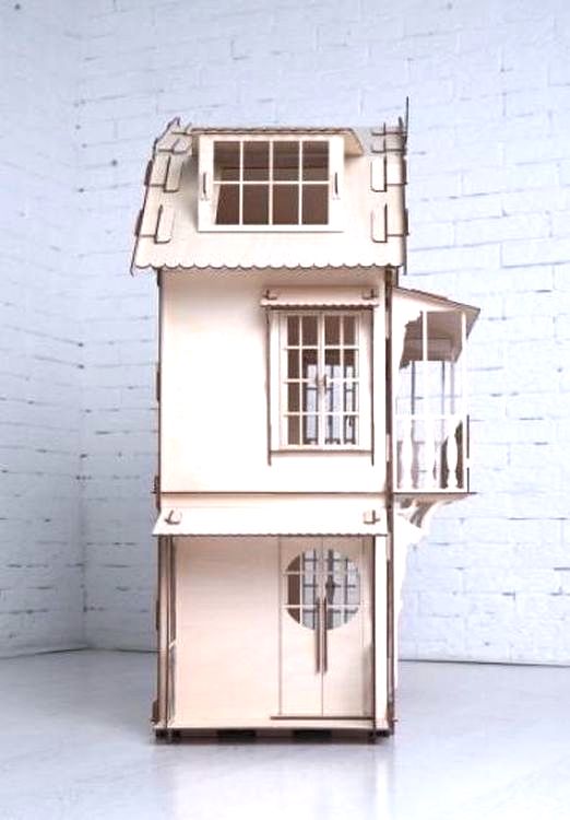 Конструктор 3D деревянный «Большой дом для кукол», Lemmo — картинка 6