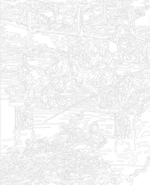 Картина по номерам «Рыбалка с причала» — картинка 3