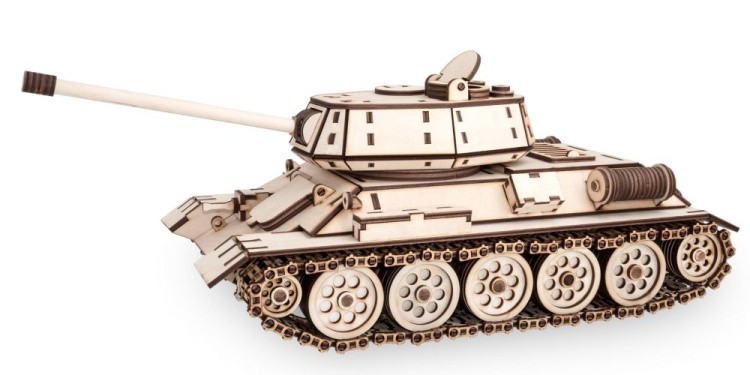 Конструктор из дерева «Танк T-34», Eco Wood Art — картинка 3