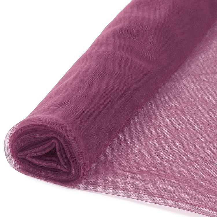 Еврофатин мягкий матовый Hayal Tulle, 5 м, ширина 300 см, 100% полиэстер цвет: ягодный, Hayal — картинка 3