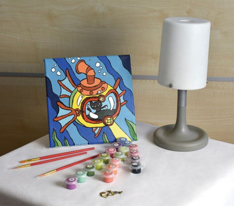 Картина по номерам «Кот-подводник» — картинка 3