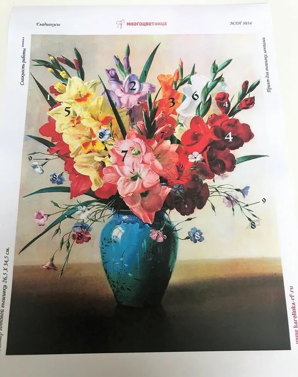 Набор для вышивания «Гладиолусы» — картинка 4