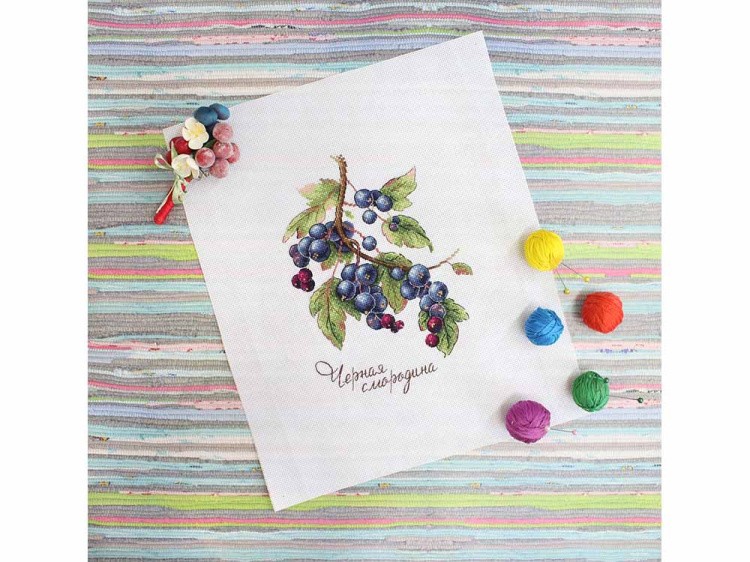 Набор для вышивания «Дары природы. Чёрная смородина» — картинка 5