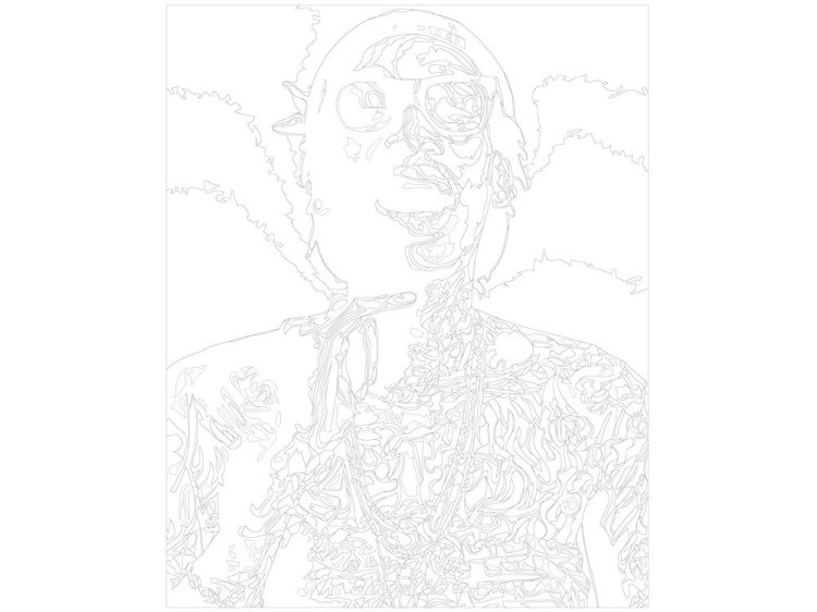 Картина по номерам «Wiz Khalifa» — картинка 3