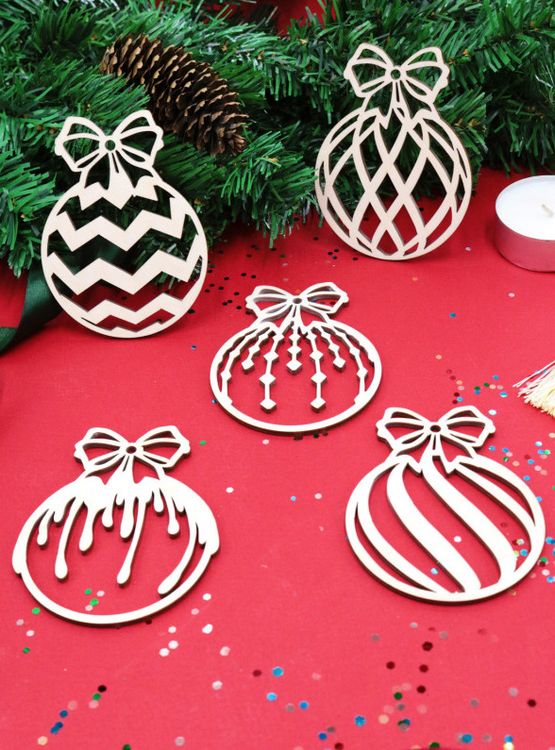 Набор новогодних украшений «Шарики» — картинка 3