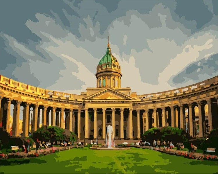 Картина по номерам «Казанский собор»