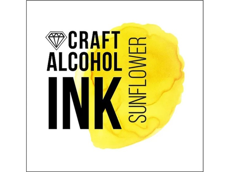 Алкогольные чернила подсолнух (Sunflower) 20 мл, Craft Alcohol INK — картинка 2