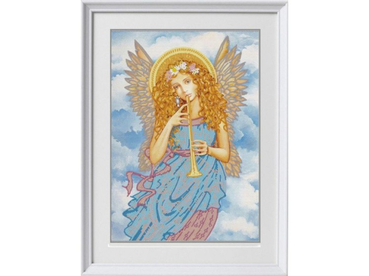 Рисунок на ткани «Играющий ангел»
