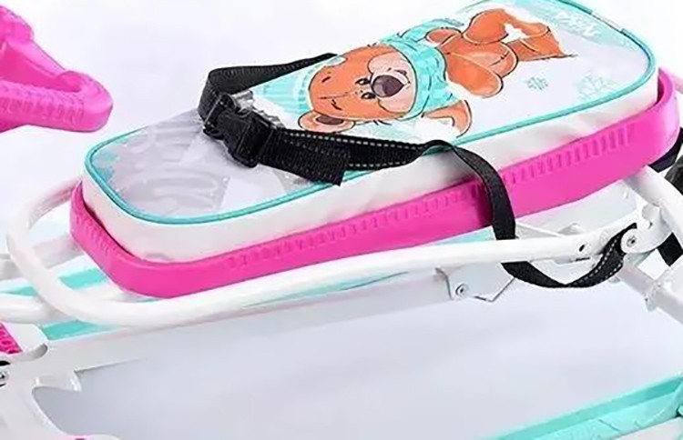 Снегокат детский со спинкой Тимка спорт 6 с медвежатами — картинка 15