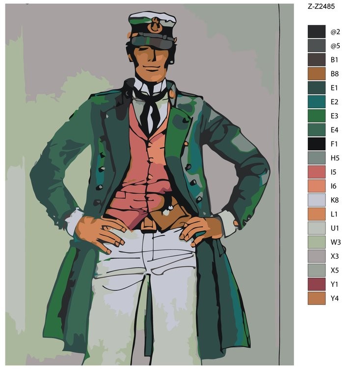 Картина по номерам «Корто Мальтезе» — картинка 2