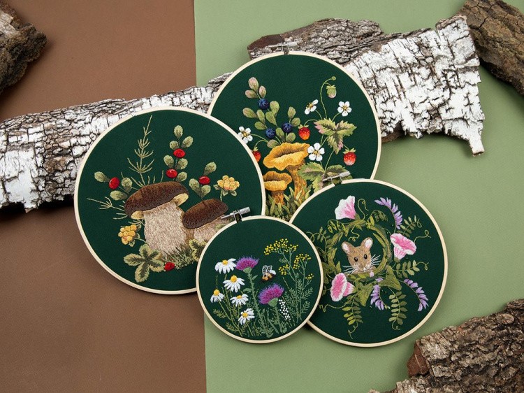 Набор для вышивания «Грибы. Белые» — картинка 5