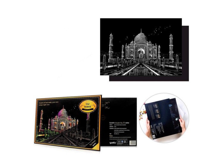 Скретч-картина «Taj Mahal» (цветная) — картинка 6