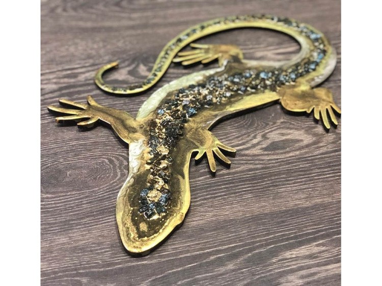 Основа для картины Саламандра (ящерица малая), 25х15 см, 1 шт., ResinArt — картинка 3