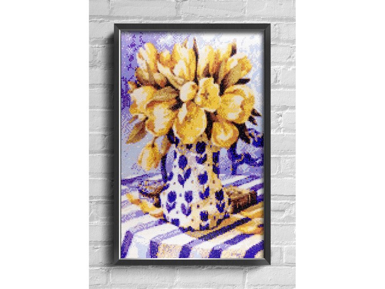 Алмазная вышивка «Желтые тюльпаны» — картинка 2