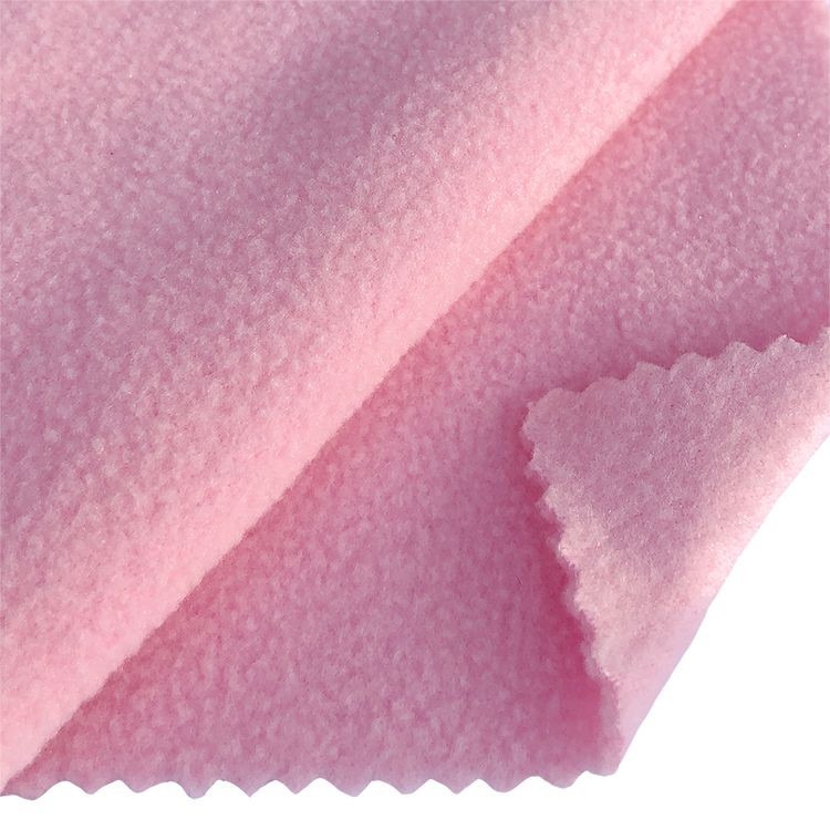 Ткань флис 2-х ст., 10 м x 150 см, 190 г/м², цвет: розовый, TBY