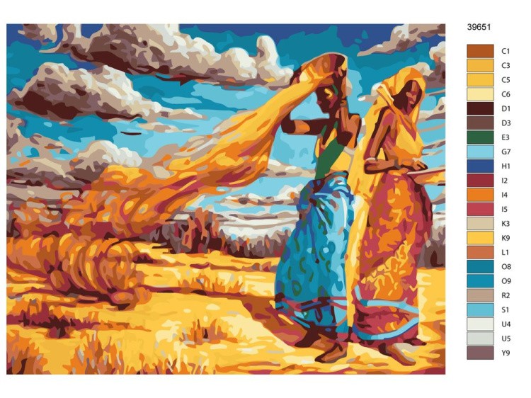 Картина по номерам «Африканки» — картинка 2