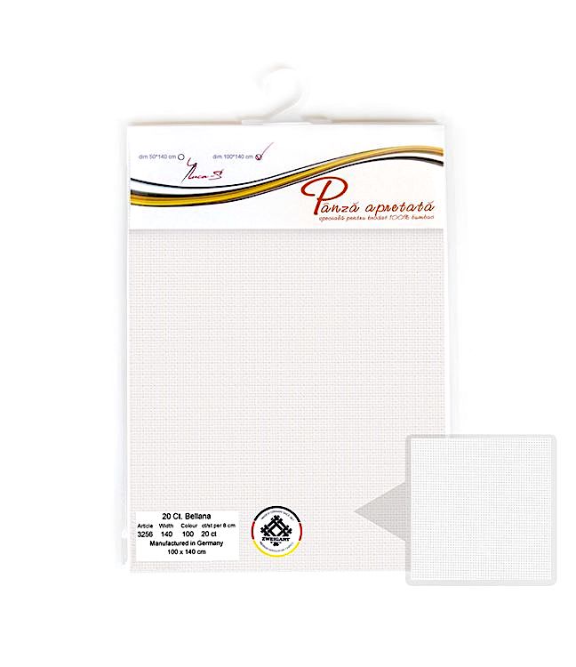 Канва Zweigart Bellana 20, цвет: белый, 100х140 см, Luca-S — картинка 2