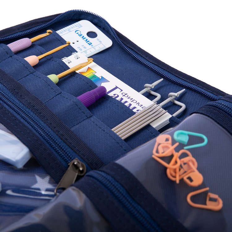 Органайзер для спиц и крючков №04 «Звезды», 27,5 см, Gamma — картинка 5