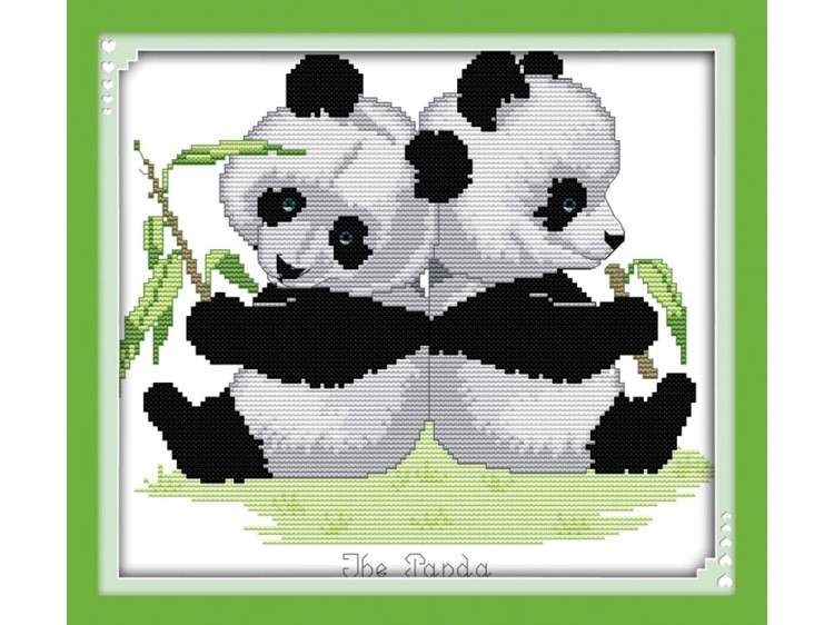 Набор для вышивания «Парочка панд»