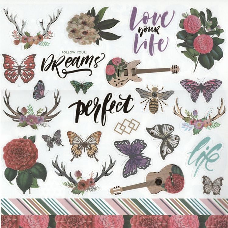 Набор бумаги для скрапбукинга «Музыка цвета» 30,5x30,5см — картинка 4