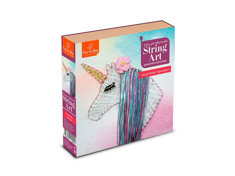 Набор для творчества STRING ART «Сказочный единорог» — картинка 2